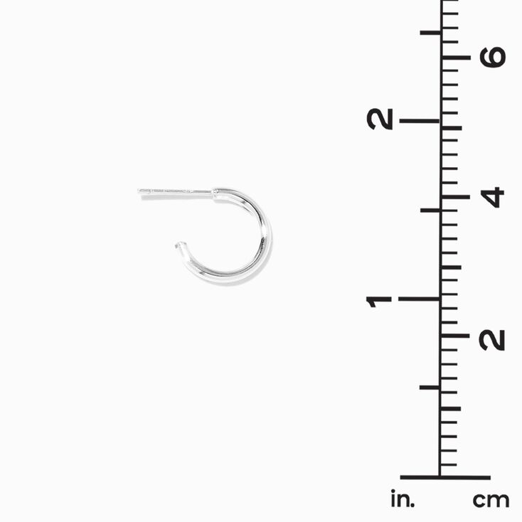 ICING Select Sterling Silver 10MM Hoop Earrings,