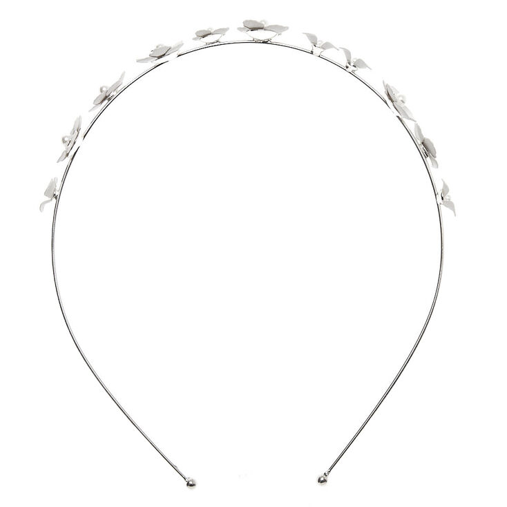 Pearl Flower Headband - White,
