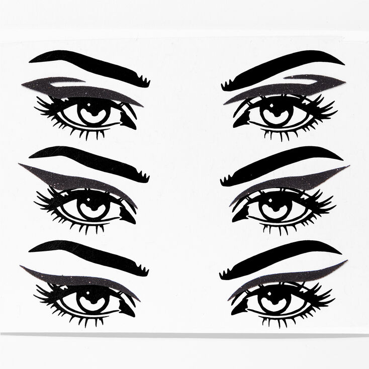 Glitter Winged Liner Stickers &#40;3 Pack&#41;,