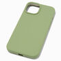 Solid Sage Green Silicone Phone Case - Fits iPhone&reg; 13/14 Pro,