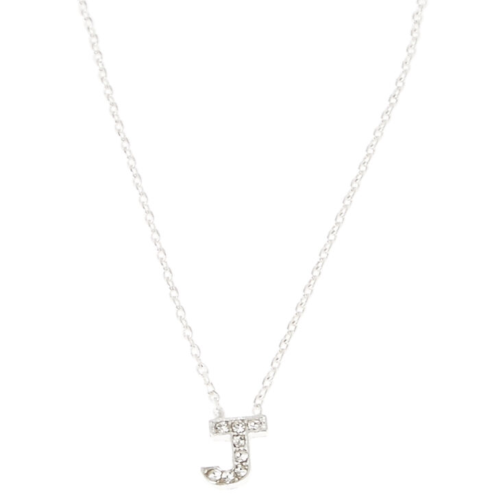 J Pendant Initial Necklace,