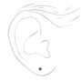 Stainless Steel 3mm Black CZ Studs Ear Piercing Kit with Ear Care Solution,