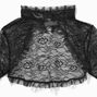 Black Lace Long Sleeve Capelette,