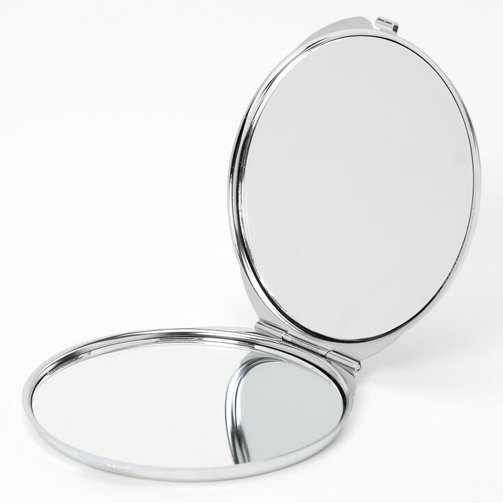 Marble Compact Mirror - White,