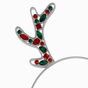 Gemstone Reindeer Antler Headband,