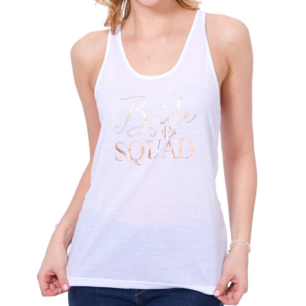 bride squad vest tops