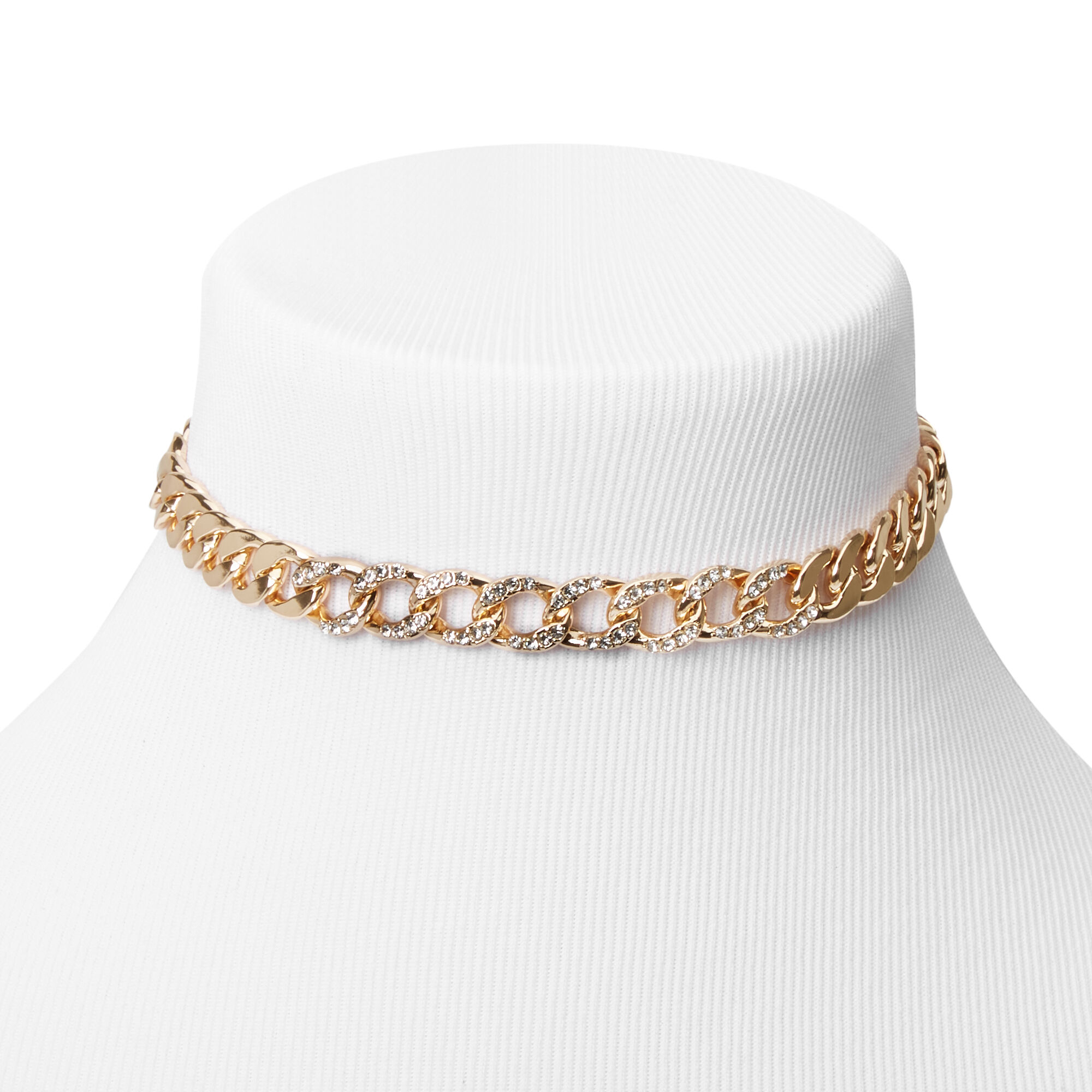 Chunky chain choker necklace discount