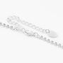 Silver Crystal Square 16&quot; Necklace &amp; 1&quot; Drop Earrings Jewelry Set - 2 Pack,