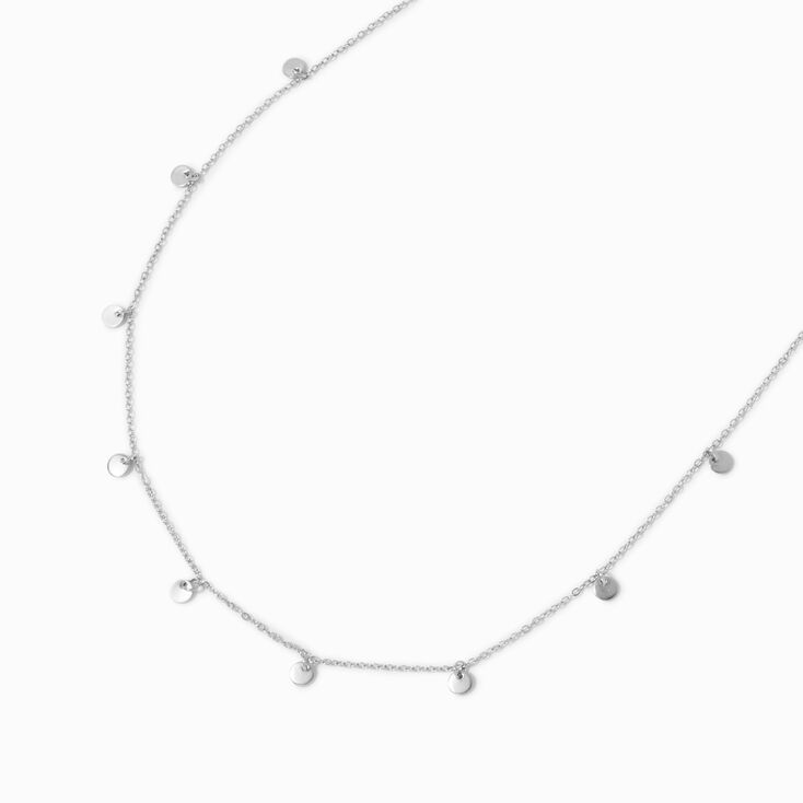 Silver Rhinestone Floral Vine Statement Necklace,