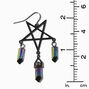 Mystical Gem Star Outline Drop Earrings,