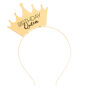 Birthday Queen Crown Headband - Gold,