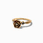 Gold Half Moon Stud Earrings,