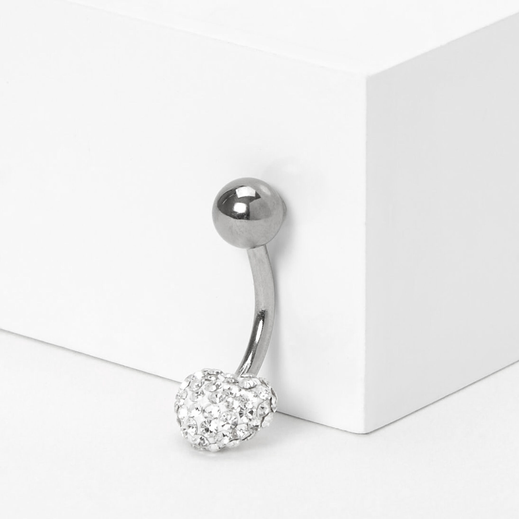 Silver shop belly bar