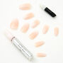 French Ombre Faux Nail Set - Nude, 24 Pack,