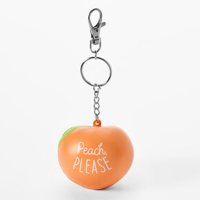 &quot;Peach, Please&quot; Stress Ball Keychain,