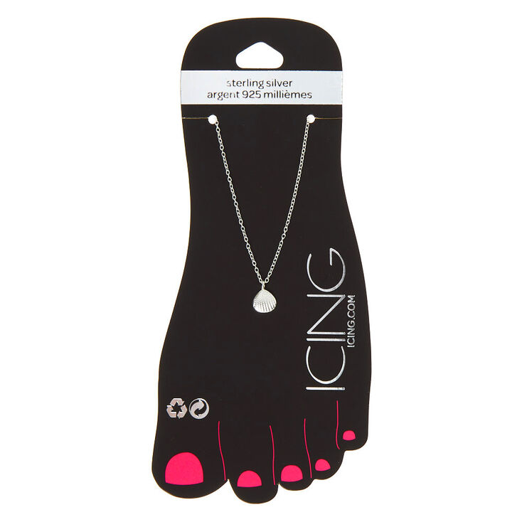 Sterling Silver Seashell Chain Anklet,