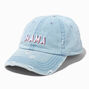 &quot;MAMA&quot; Distressed Denim Baseball Cap,