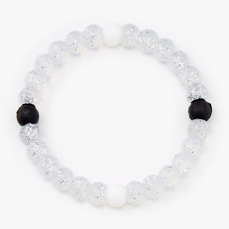 Gliter Fortune Stretch Bracelet - Clear,