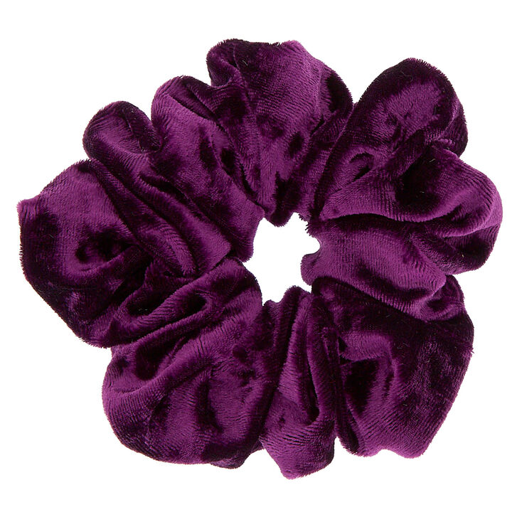 Velvet Hair Scrunchie - Purple,