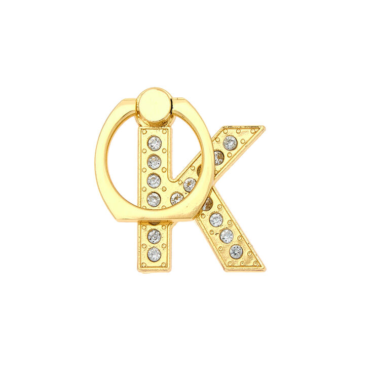 Gold Initial Ring Stand - K,