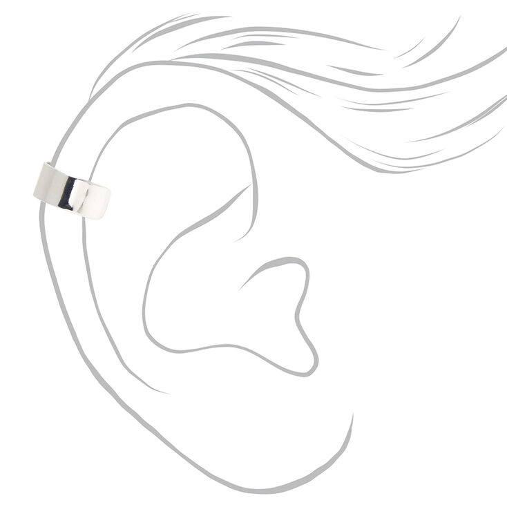 Silver Mixed Embellished Ear Cuffs - 3 Pack,