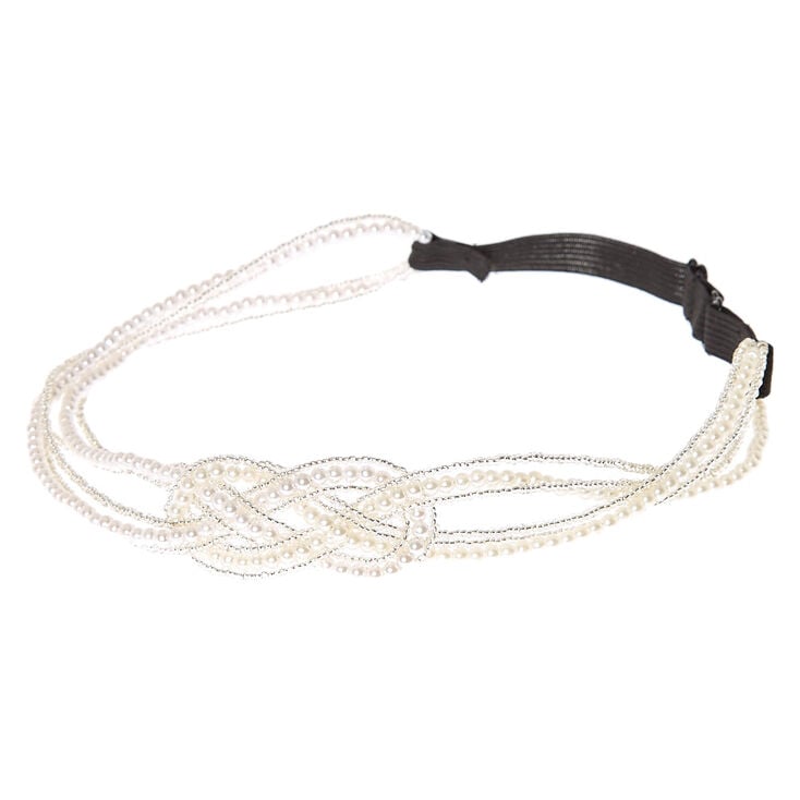Beaded Pearl Knot Headwrap,