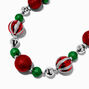 Glittery Christmas Ornament Necklace,
