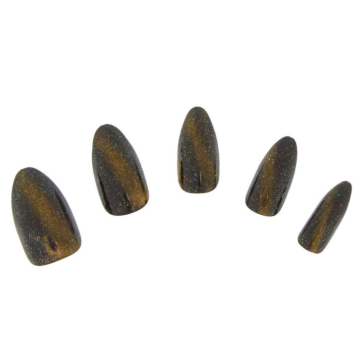 Tiger Eye Faux Nail Set,