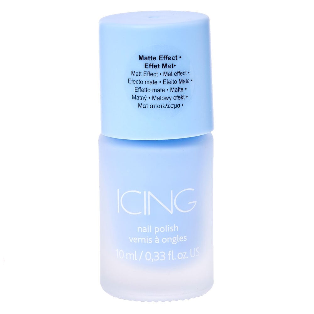 light blue matte nail polish