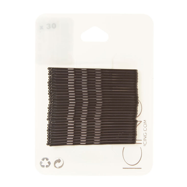 Bobby Pins - Black, 30 Pack,