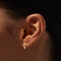 Gold Mixed Heart Single Hoop &amp; Stud Earrings - 6 Pack,