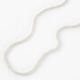 White Long Faux Pearl Necklace,
