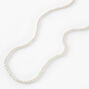 Long Faux Pearl Necklace - White,
