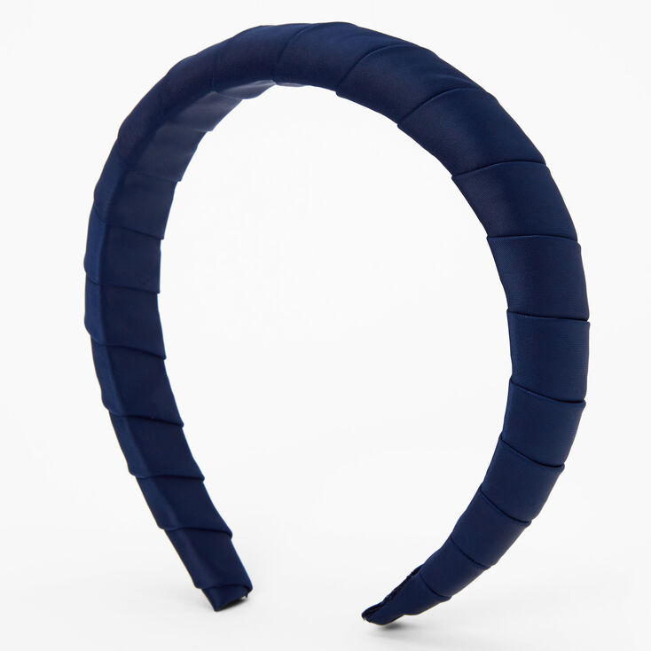 Wrapped Puff Headband - Navy,