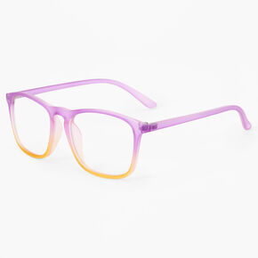 Purple &amp; Yellow Clear Lens Frames,