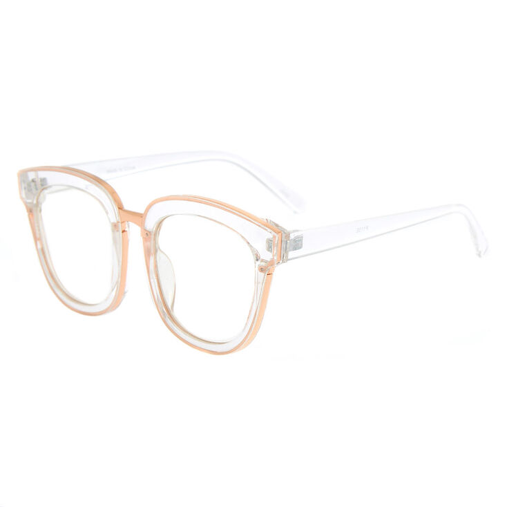 Round Oversized Frames - Clear,