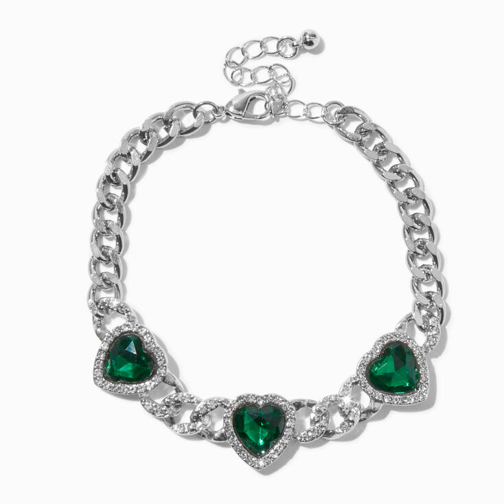 Gold Rhinestone Stretch Bracelet,