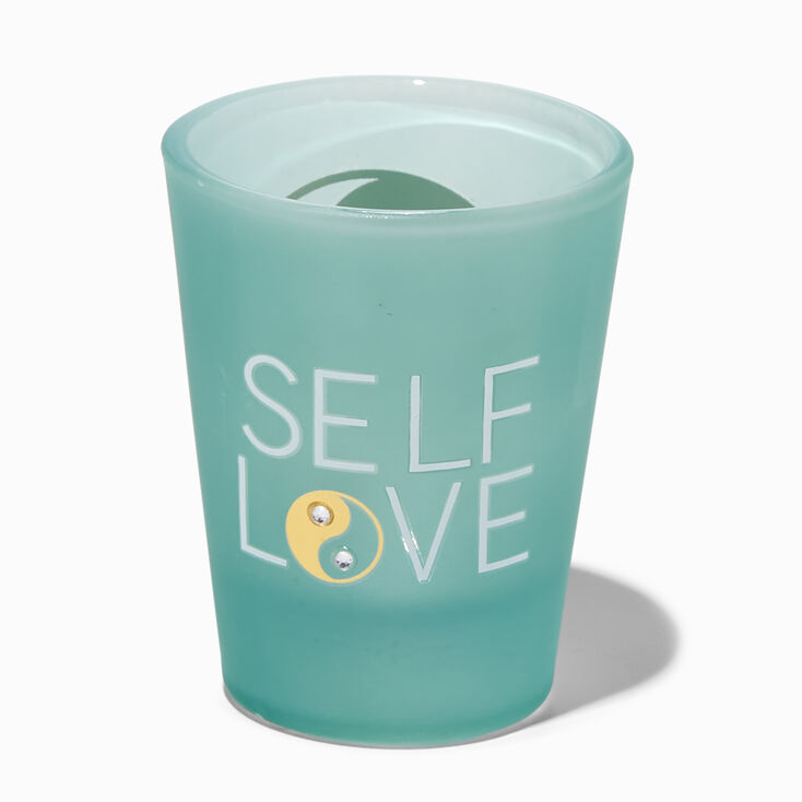 Self Love Yin Yang Teal Shot Glass,