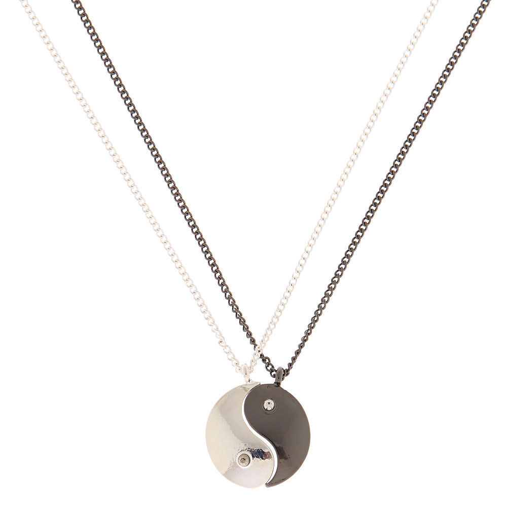 Mixed Metal Yin Yang Pendant Necklaces 2 Pack Icing US