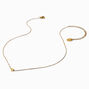 Gold-tone Stainless Steel Heart Pendant Necklace,