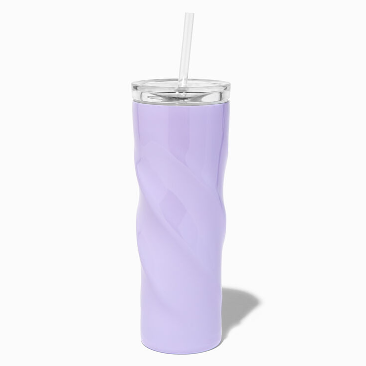 Lavender Twist Plastic Tumbler,