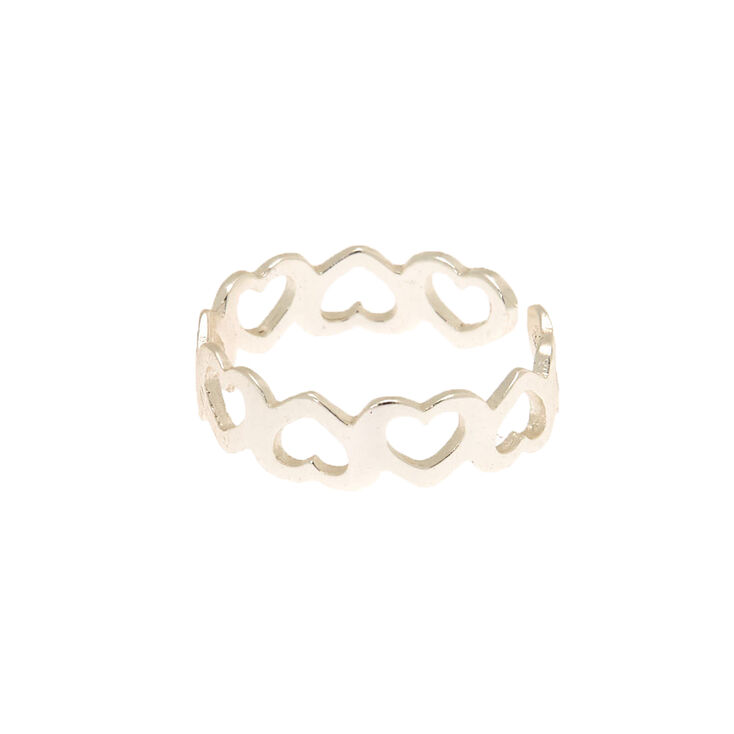 Sterling Silver Mini Heart Toe Ring,