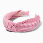 Blush Pink Pleated Knotted Headband,