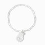 Silver Paperclip Chain Bracelet,