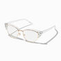Gemstone Cat Eye Clear Lens Frames,