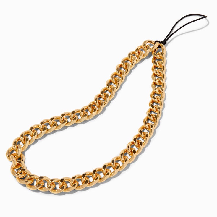 Gold Chunky Chain Link Phone Wrist Strap,