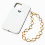 Gold Heart Chain Link Phone Wrist Strap,