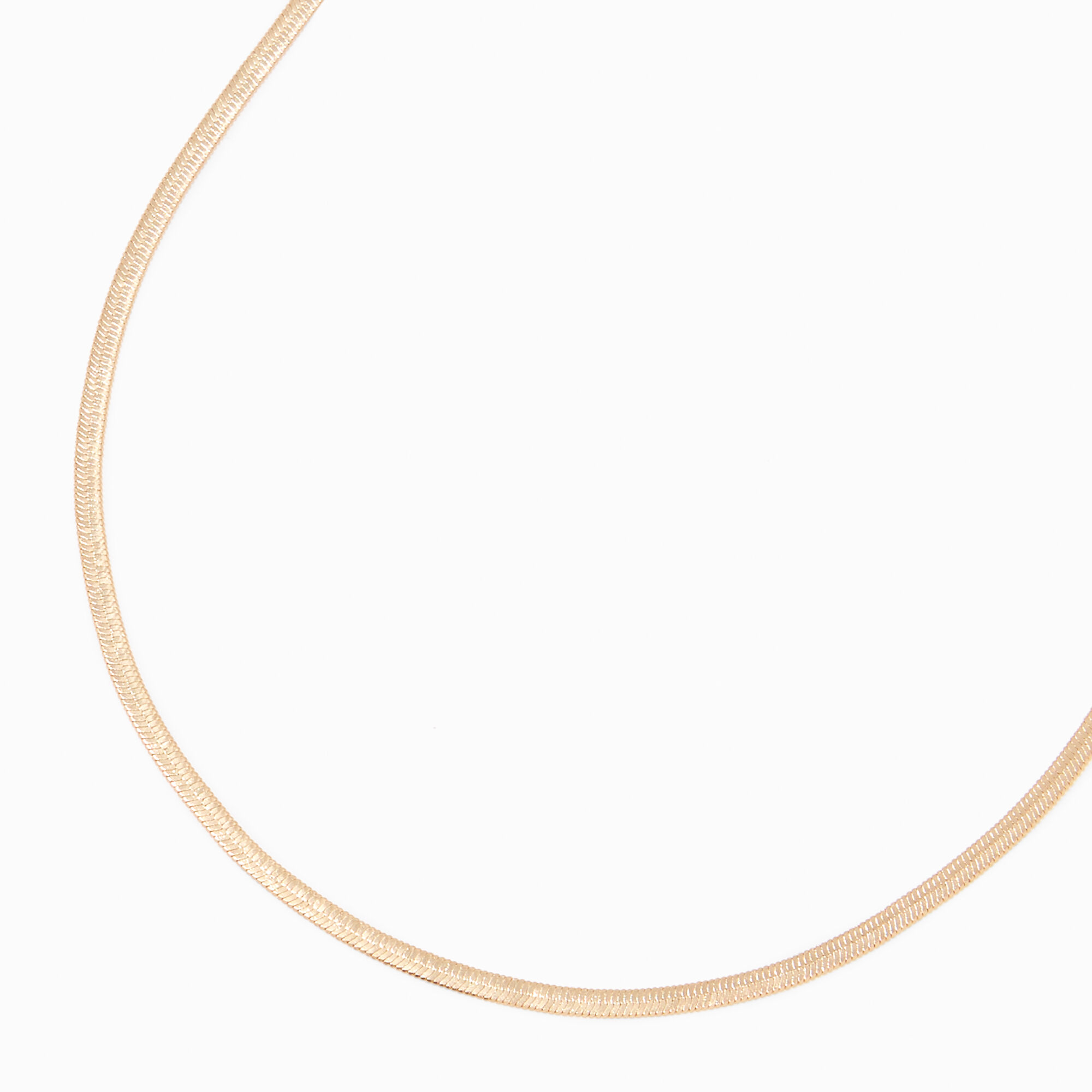 NUZON Layered Gold Necklace for Women Trendy 14K Gold Plated Double Snake  Chain Choker Flat Herringbone Necklace Dainty Gift Jewelry, Gold Plated, No  Gemstone: Buy Online at Best Price in UAE -