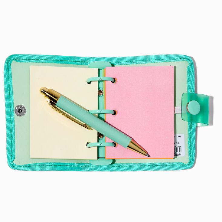 Teal Sequin Mini Journal Notebook,