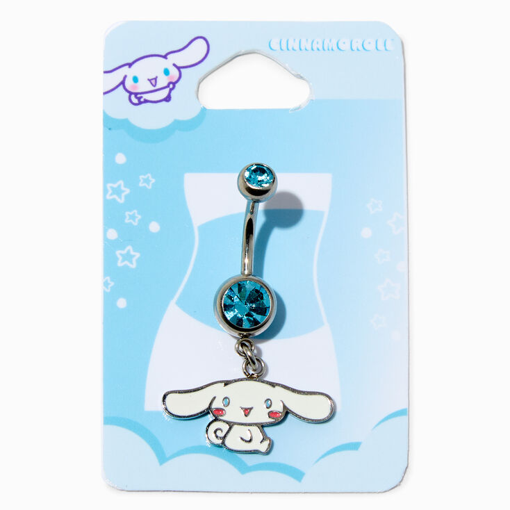 Cinnamoroll&trade; 14G Blue Stone Charm Belly Bar,